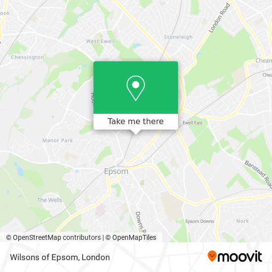 Wilsons of Epsom map