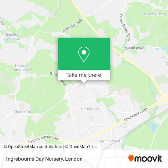 Ingrebourne Day Nursery map