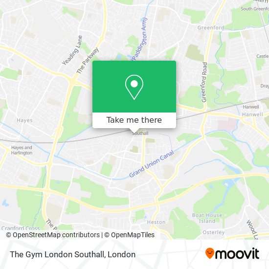 The Gym London Southall map