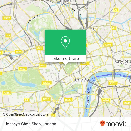Johnny's Chop Shop, 33 Marshall Street Soho London W1F 7ES,W1F 7ES map