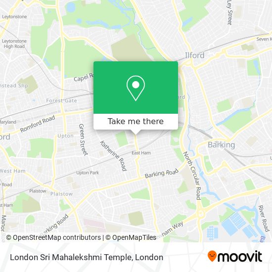 London Sri Mahalekshmi Temple map