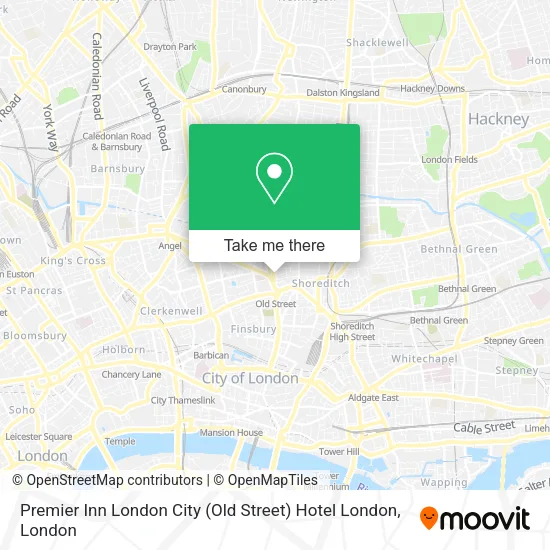 Premier Inn London City (Old Street) Hotel London map