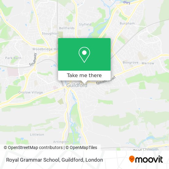 Royal Grammar School, Guildford map