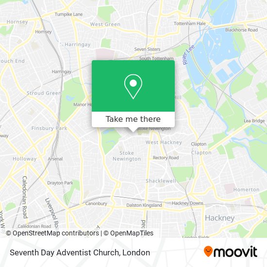 Seventh Day Adventist Church map