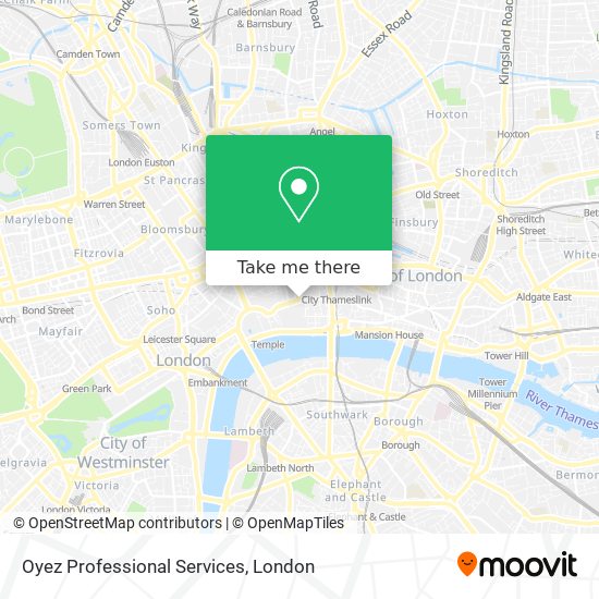 Oyez Professional Services map