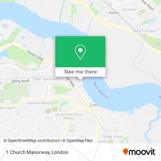 1 Church Manorway map