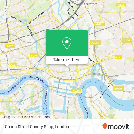 Chrisp Street Charity Shop, 24 Market Way Poplar London E14 6AR map