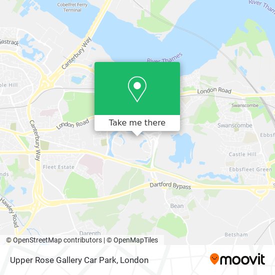 Upper Rose Gallery Car Park map