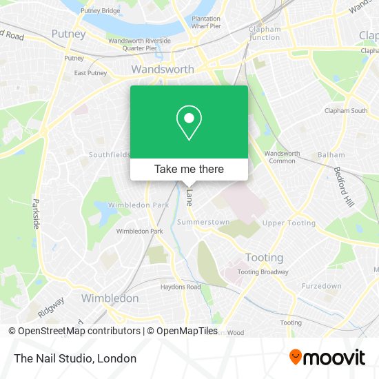 The Nail Studio map