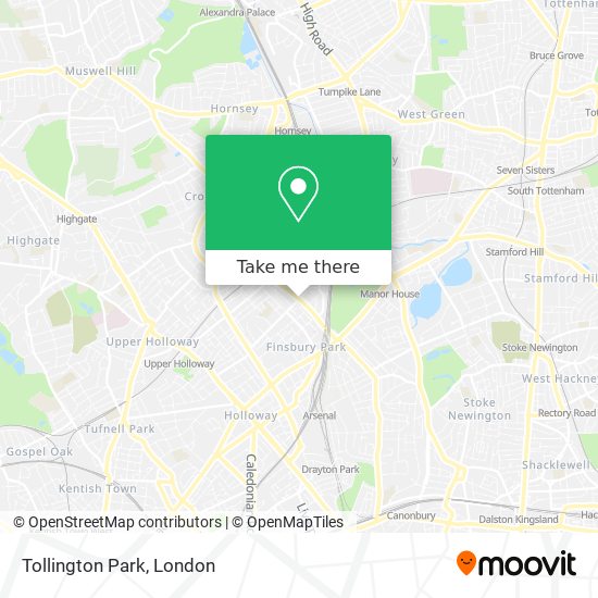 Tollington Park map