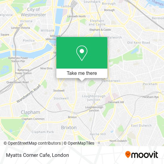 Myatts Corner Cafe map