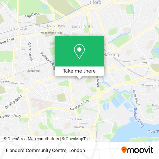 Flanders Community Centre map