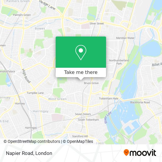 Napier Road map