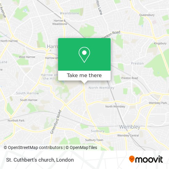 St. Cuthbert's church map