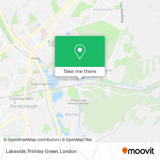 Lakeside, Frimley Green map