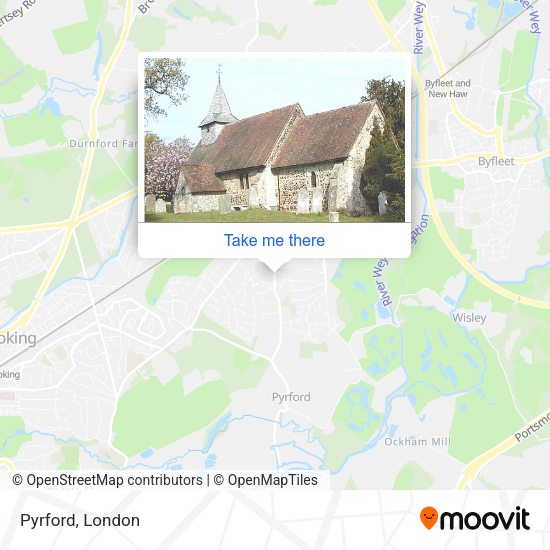 Pyrford map