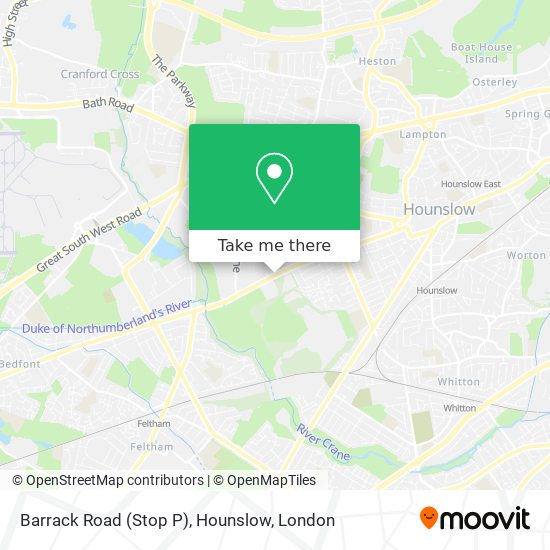 Barrack Road (Stop P), Hounslow map