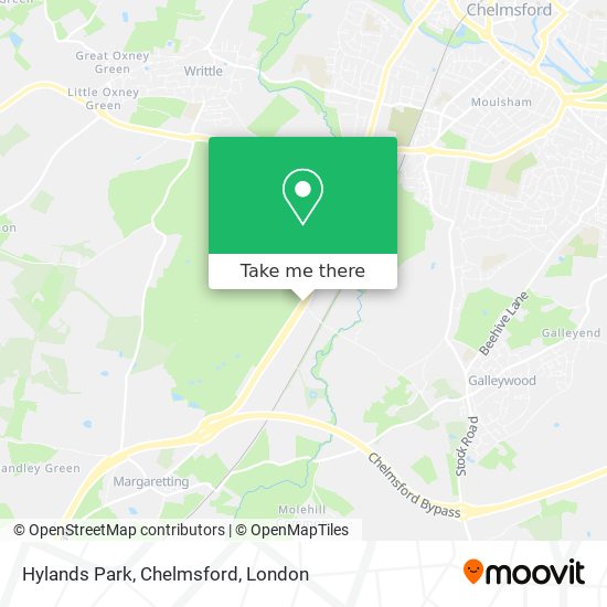 Map Of Hylands Park Chelmsford How To Get To Hylands Park, Chelmsford By Bus, Train Or Tube?
