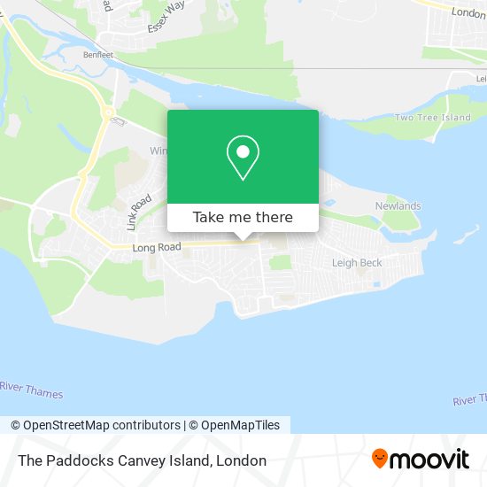 The Paddocks Canvey Island map