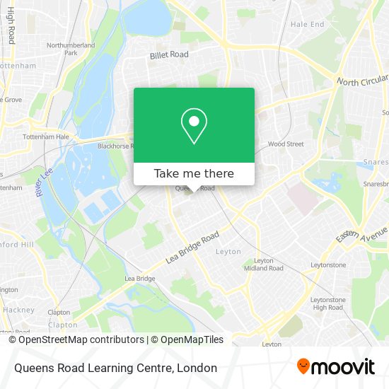 Queens Road Learning Centre map
