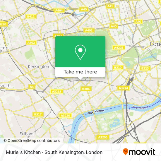 Muriel's Kitchen - South Kensington map