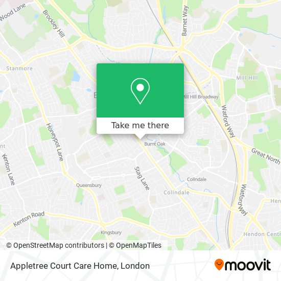 Appletree Court Care Home map