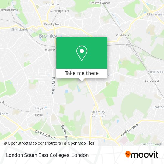 London South East Colleges map