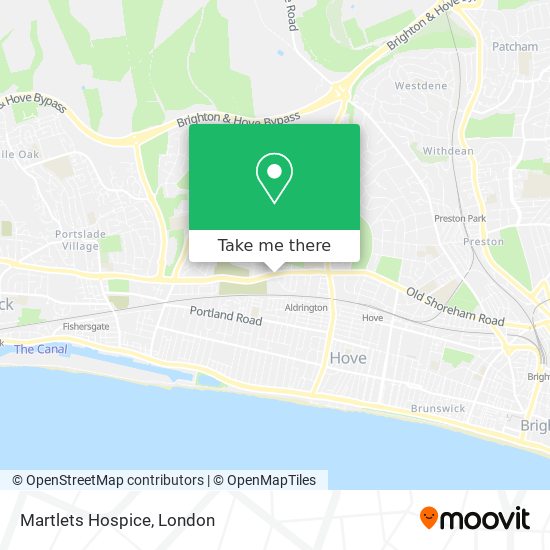 Martlets Hospice map