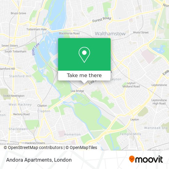 Andora Apartments map