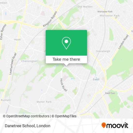 Danetree School map