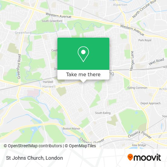 St Johns Church map