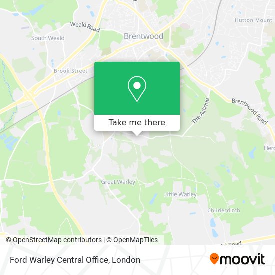 Ford Warley Central Office map