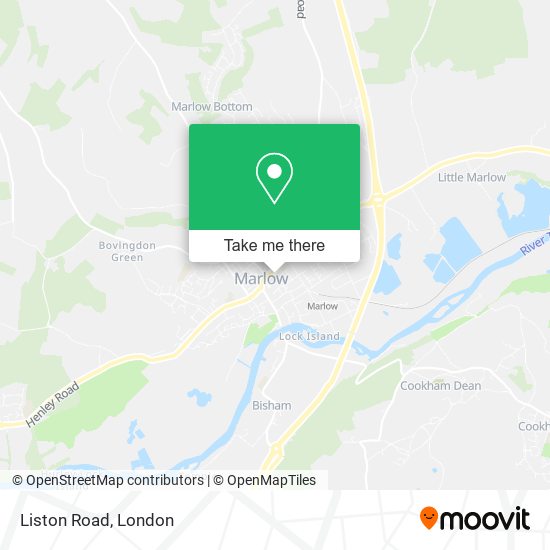 Liston Road map