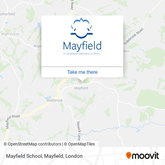 Mayfield School, Mayfield map