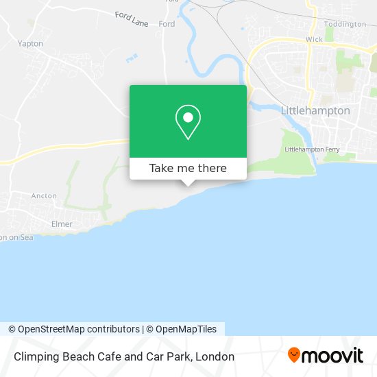 Climping Beach Cafe and Car Park map