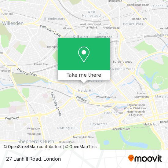 27 Lanhill Road map