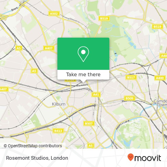 Rosemont Studios, 13 Rosemont Road Hampstead London NW3 6DY map