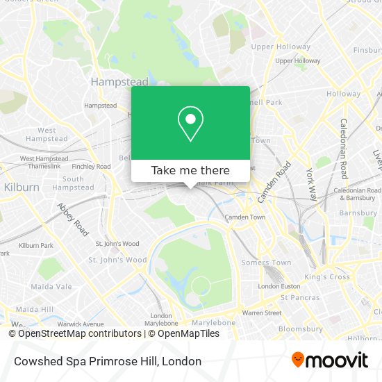 Cowshed Spa Primrose Hill map