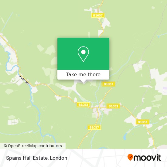Spains Hall Estate map