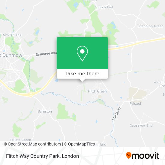 Flitch Way Country Park map