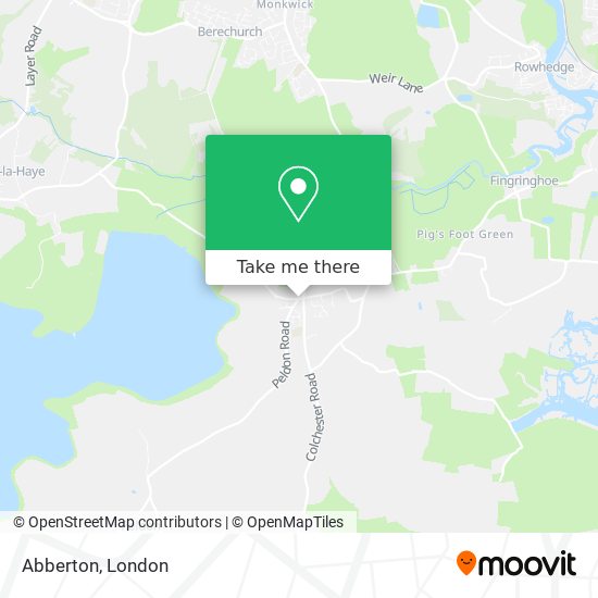 Abberton map