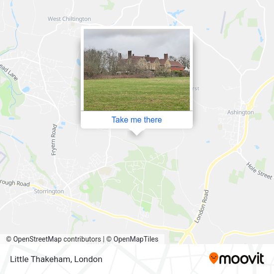 Little Thakeham map