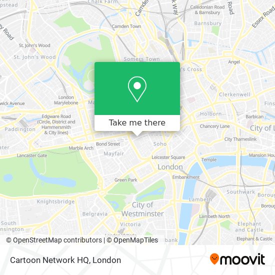 How to get to Cartoon Network HQ in Soho by Tube, Bus, Train or DLR?