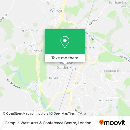 Campus West Arts & Conference Centre map