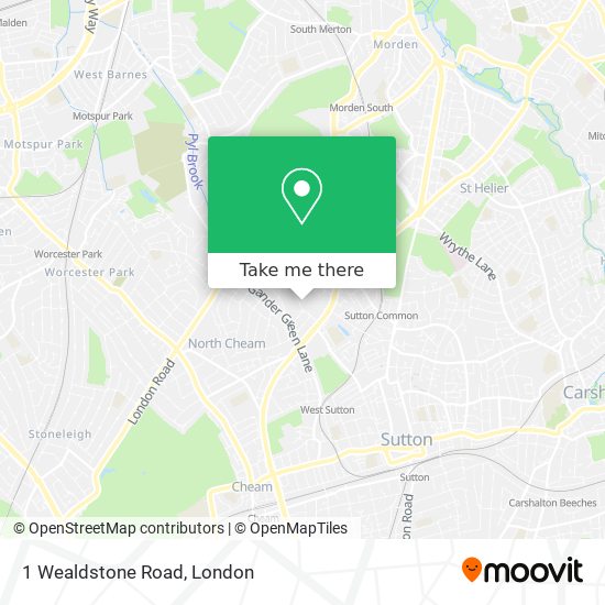 1 Wealdstone Road map