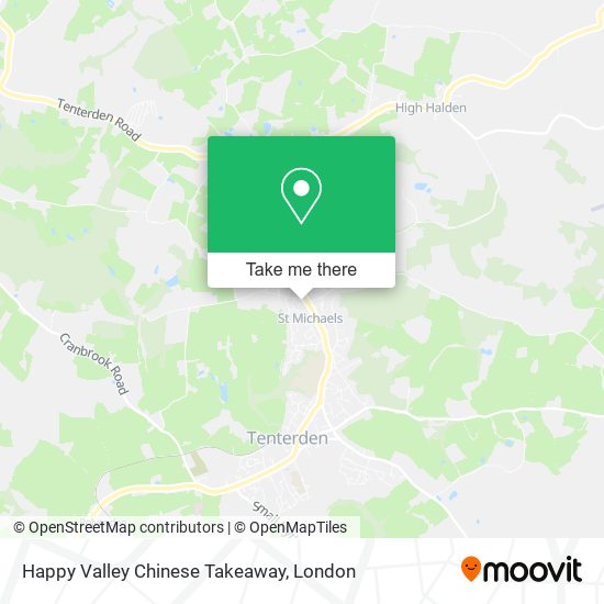 Happy Valley Chinese Takeaway map
