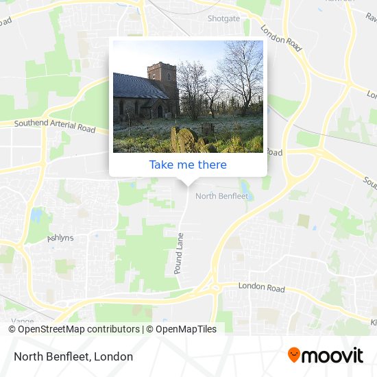 North Benfleet map