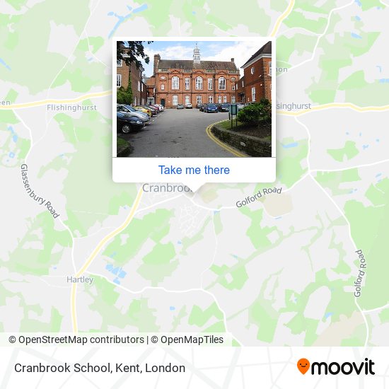 Cranbrook School, Kent map