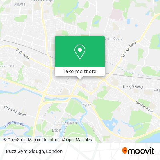 Buzz Gym Slough map