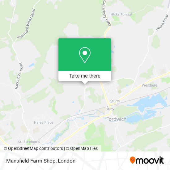 Mansfield Farm Shop map